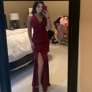 Maroon prom dress!!!